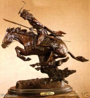   Handmade Bronze Sculpture CHEYENNE by F.Remington  baby size 8.5H