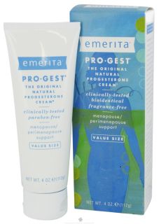 Emerita   Pro Gest Original Natural Progesterone Cream Value Size 