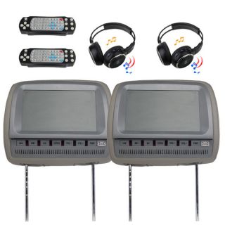 headrest dvd player grey in Car Monitors w/o Player