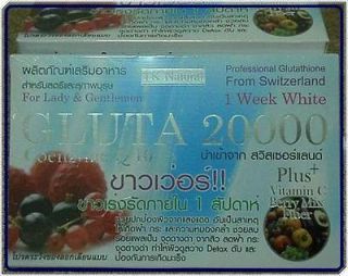 20000mg.Glutathione Berry Mix Fiber + Vitamin C Super Whitening 60 