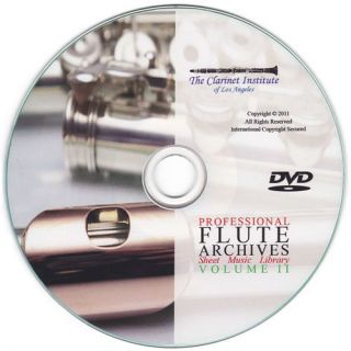 Professional FLUTE SHEET MUSIC Archive   Volume 2   DVD PDF