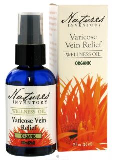 Natures Inventory   Wellness Oil Organic Varicose Vein Relief   2 oz.