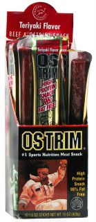 Protos Foods   Ostrim Beef & Ostrich Snack Teriyaki Flavor   1 Stick(s 