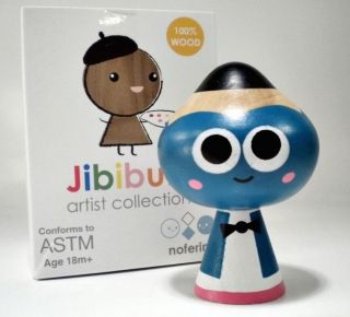 PESKIMO   Jibibuts Artist Series WOODEN Toy Figure   NOFERIN   Birch 
