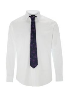 Home Mens Formal Shirts Tailored Fit White Shirt, Tie and Cufflinks 
