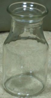 Small Clear Glass Anchor Hocking Milk Bottle # 2