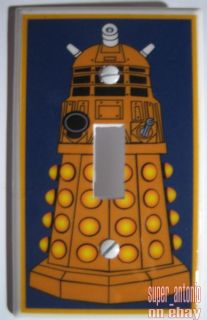 the dalek gold doctor who light switch cover