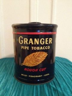 Vintage Liggett & Myer Granger Pipe Tobacco Humidor Pointer Hunting 