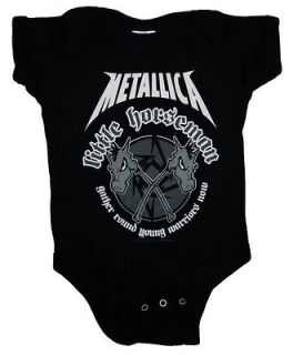 Metallica Little Horseman Gather Young Warriors Metal Band Baby 