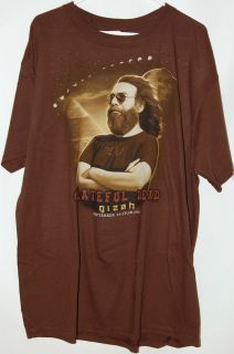 Grateful Dead Jerry Garcia Gizah 1978 brown T Shirt tee Giza