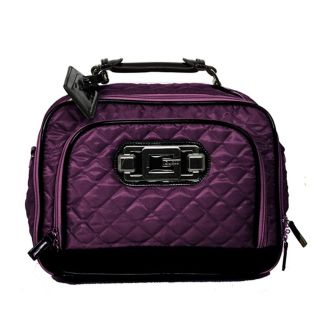 Guess by Marciano Purple Quilted Cosmetic Carry on Size Patina Luggage 