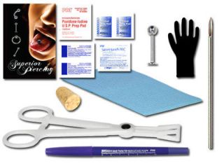 Tattoo Supplies Single Body Piercing Kit for Labret Dimple Beauty Mark 