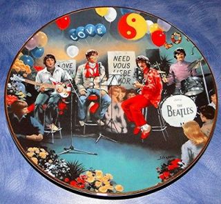 THE BEATLES All You Need Is Love DELPHI Diane Sivavec Collection PLATE