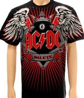 AC/DC T Shirt Heavy Metal Rock Men Sz M Angus Young Hard Biker Rider