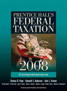 Prentice Halls Federal Taxation Comprehensive 2007, Hardcover