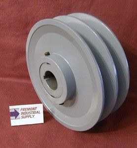 2VP60 x 1 3/8 variable pitch Two groove vbelt sheave pulley 6.00 OD