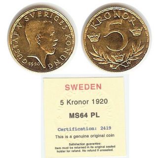 sweden gold in Coins & Paper Money
