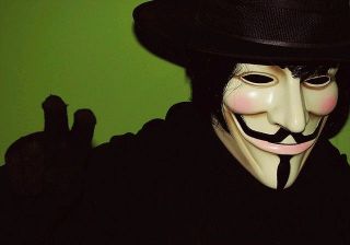 New V For Vendetta Guy Fawkes Mask for Halloween Costume Fancy Dress 