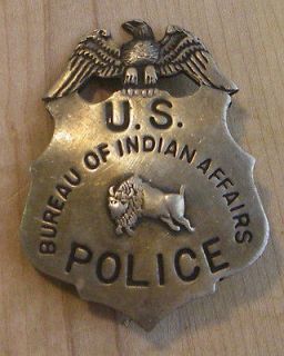 US POLICE BUREAU OF INDIAN AFFAIRS BADGE BW   23 WESTERN SHERIFF 
