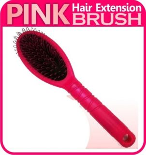 PINK Hair Extension Hairbrush Brush Loop for silicone micro ring 