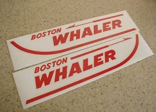 Boston Whaler Boat Decals Die Cut 2 Pak 24 FREE SHIP + Free Fish 