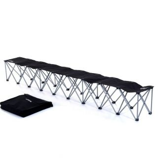 Portable Team Bench [6 Seat] Folding Baseball/Softball/Soccer Dugout 