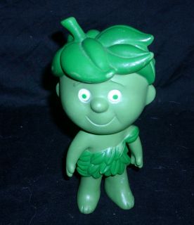 VINTAGE JOLLY HO GREEN GIANT ANTIQUE LITTLE SPROUT RUBBER KIDS TOY 