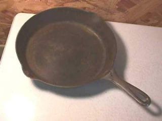 Griswold Cast Iron Skillet Chrome Plated No. 7  9 3/4