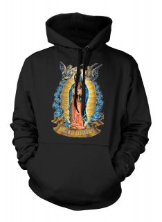 Virgen De Guadalupe Roman Catholic Icon Virgin Mary Spanish Hoodie 