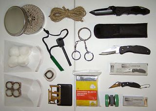  Buddy Burner Emergency Survival Kit   Features Gerber Tanto Knife