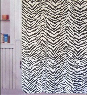 Pc 71*71 Zebra Pattern Stripe Fabric Shower Curtain 180cm X 180cm