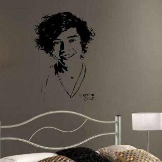 LARGE HARRY STYLES ONE DIRECTION WALL ART BEDROOM MURAL STICKER 
