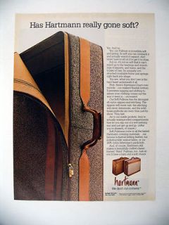 Hartmann Soft Pullman Luggage Suitcase 1986 print Ad advertisement