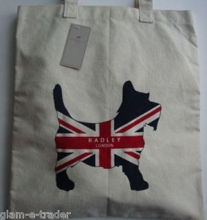 RADLEY LONDON Ltd Ed Union Jack Jubilee Canvas Tote / Shopper / School 