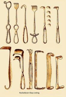 Vintage Catalog onCD Surgical Instruments medical Tools operating set 