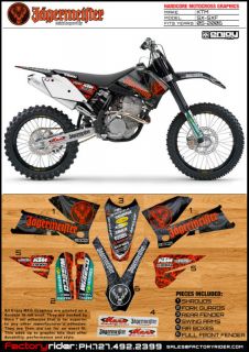 Jager Motocross Graphics KTM SX & SXF 2005 06 Dirt Bike Graphics Decal 