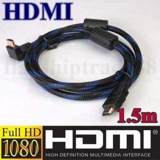 5m HDMI HDMI Cable 90degree wire M/M 1080P HDTV 5ft NEW High 