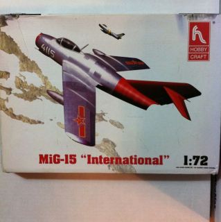 Hobby Craft Models 1/72 Mikoyan Mig 15 International Russian Fighter 