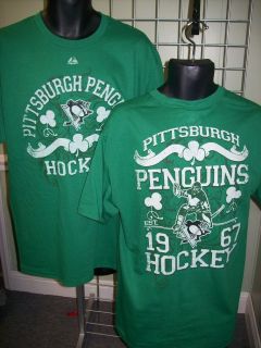   Penguins Kelly Green 1967 Hockey St. Patricks Day T Shirt sz XL