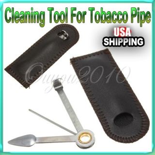   Cleaning Tool Smoking Water Hookah Shisha Cigarette W Leather Bag US