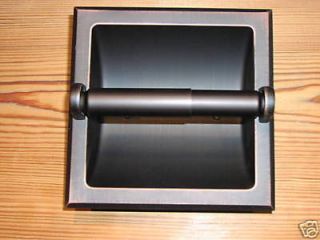 Oil Rubbed Bronze   Recessed Toilet Paper Holder (NEW)