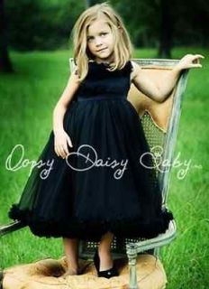 Oopsy Daisy Baby Sleeveless Black Holiday Pettiskirt Dress 2 LR