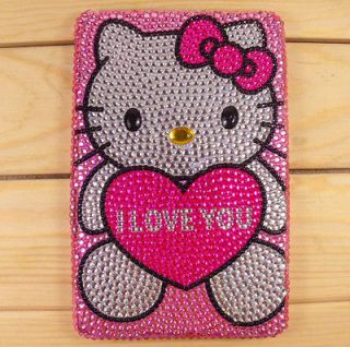 Hello Kitty crystal Bling Diamond cover case for  Kindle Fire