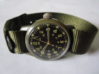 Vietnam war military wrist watch plastic Westclox 1972 .No. 81876