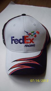 11 Denny Hamlin FedEx Racing Gray Nascar Racing Baseball Cap Hat NEW