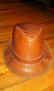Henschel Hat Co. (St. Louis, Missouri) brand Fedora Hat sz s Brown 