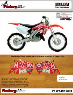 2002 2008 HONDA CR 125 250 Element Motocross Graphics Dirt Bike 