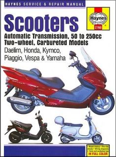 Honda Yamaha Vespa 50 80 125 150 200 250 Scooter MANUAL