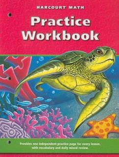 Harcourt Math Practice Workbook by Harcourt School Publishers Staff 