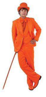 Deluxe Dumb And Dumber Orange Tuxedo Adult Mens Costume